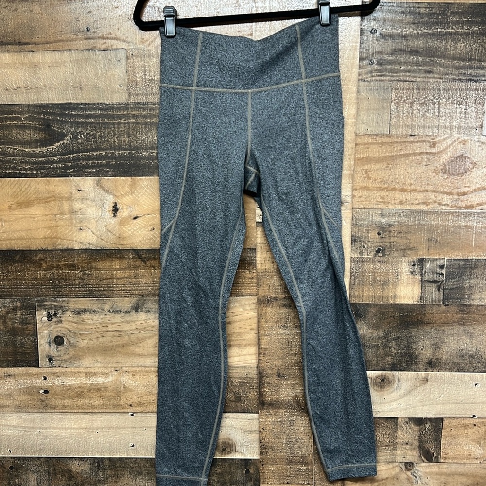 Athleta Ultra High Rise Elation Tight Womens Small Compression Pant Gray Stretch